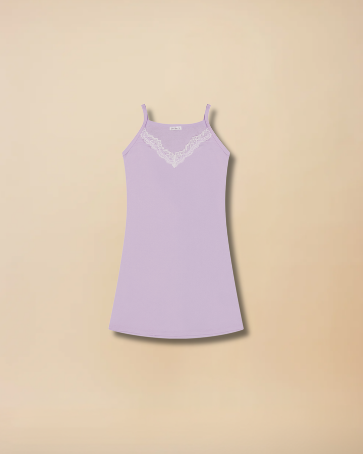 V Neck Nightie – Lavender