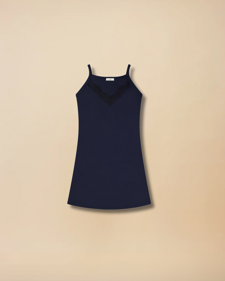 V Neck Nightie – Navy